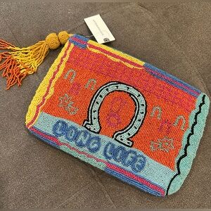 NWT Nathalie Lete Lucky Charm Beaded Pouch Tassel
Long Life